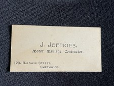 Vintage business card for sale  SIDMOUTH