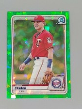 2020 Bowman Chrome Draft Sapphire Keoni Cavaco Prospect Green Parallel /50 Twins comprar usado  Enviando para Brazil