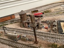 Usado, "Tanque de água e galpão de armazenamento" modelo Sierra West escala, trem HO CONSTRUÍDO - US$ 250,00 comprar usado  Enviando para Brazil