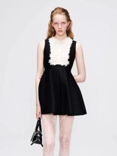 Usado, Vestidos femininos auto-retrato tridimensional renda pequenos sem mangas preto comprar usado  Enviando para Brazil