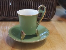 Tasse soucoupe verte d'occasion  Aix-en-Othe