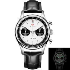 RED STAR SEAGULL ST1901 PANDA 40mm relógio cronógrafo piloto NEUMAN C3 pescoço de cisne comprar usado  Enviando para Brazil