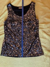 Pailletten top schwarz gebraucht kaufen  Kelheim