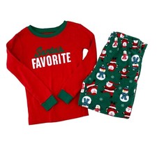 Conjunto de pijama Carters Youth Christmas Santa's Favorite lã tamanho 6 vermelho verde  comprar usado Conjunto de pijama Carters Youth Christmas Santa's Favorite lã tamanho 6 vermelho verde  comprar usado  Enviando para Brazil