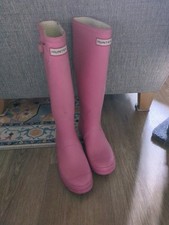 Pink hunter wellies for sale  EXETER