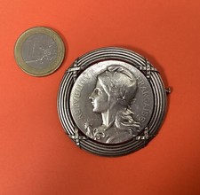 Broche médaille argent d'occasion  France