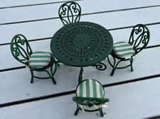 Vintage Eden Madeline Mesa Bistrô Verde Conjunto Externo PARA BONECAS, usado comprar usado  Enviando para Brazil