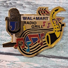 Usado, Broche associado funcionário Walmart - Grelha de rádio música microfone instrumentos de saxofone comprar usado  Enviando para Brazil