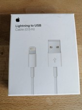 Usado, ORIGINAL GENUÍNO Apple iPhone 14 13 12 11 Carregador Lightning Cabo USB-A - 0,5 M comprar usado  Enviando para Brazil