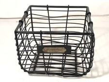 Cesto de armazenamento Hearth & Hand Magnolia preto fio pequeno Joanna Bath 6"x6"x5" comprar usado  Enviando para Brazil