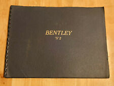 Bentley spiral brochure for sale  WHITLAND