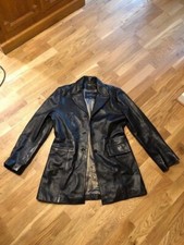 Veste cuir noir d'occasion  Ivry-sur-Seine