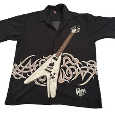 Camisa vintage Gibson com botões de guitarra comprar usado  Enviando para Brazil