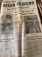 Nixon resigns headline for sale  Carmichael
