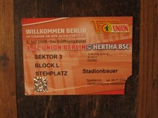 Ticket eintrittskarte union gebraucht kaufen  Berga