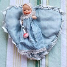 Puppe alt taufkissen gebraucht kaufen  München