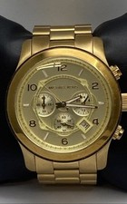 Usado, Relógio feminino Michael Kors 45mm WR100M tom ouro amarelo MK-8077 aço inoxidável comprar usado  Enviando para Brazil