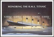 Usado, Iceberg navio de cruzeiro St. Vincent #SG3867-SG3871 MNH M/S 1997 RMS Titanic [2500] comprar usado  Enviando para Brazil