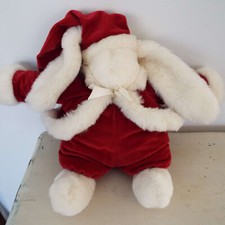 Bunnies By the Bay Red White Christmas Santa Outfit Coelho 1986/1990 Pelúcia comprar usado  Enviando para Brazil