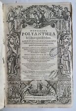 1616 NOVISSIMA POLYANTHEA by LANGUIS antique ANCIENT ENCYCLOPEDIA VELLUM FOLIO  comprar usado  Enviando para Brazil