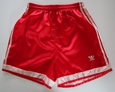 SHORTS DE FUTEBOL MASCULINO ADIDAS CETIM VERMELHO M (COM CORDÃO) comprar usado  Enviando para Brazil