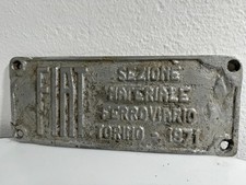 Targa treno fiat usato  Seregno