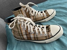 Converse tartan trainers for sale  WALSALL