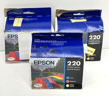 (3) Cartuchos de tinta Epson 220 C/M/Y - Ciano, magenta, amarelo (T220520) validade 2027. comprar usado  Enviando para Brazil