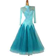 Vestido de baile padrão manga longa feminino palco valsa competição roupa de dança comprar usado  Enviando para Brazil