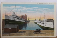 Pennsylvania PA Erie Anchor Line Docks cartão postal antigo vintage cartão vista padrão comprar usado Pennsylvania PA Erie Anchor Line Docks cartão postal antigo vintage cartão vista padrão comprar usado  Enviando para Brazil