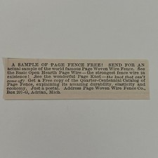 Page woven wire for sale  Hinckley