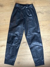 Lederhose damen schwarz gebraucht kaufen  Nordhastedt