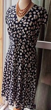 Robe noire marguerites d'occasion  Vic-Fezensac