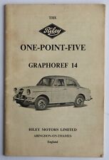Parts manual riley for sale  STANSTED