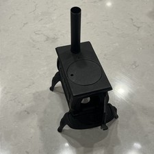 Cabine de fogão a lenha pequena montanha antiga ferro fundido incompleta 7"x6" 10" de altura LEIA, usado comprar usado  Enviando para Brazil