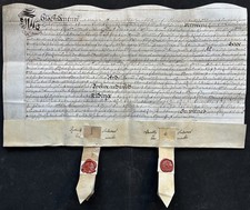 1693 indentured deed for sale  BEDFORD
