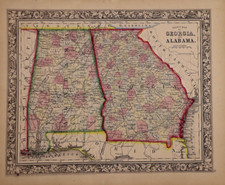 1862 map georgia for sale  Schertz