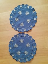 Runde weihnachtsdeckchen blau gebraucht kaufen  Oberdiebach, Trechtingshausen, Weiler