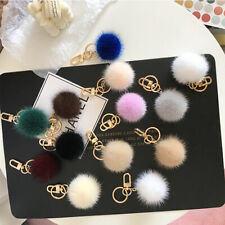 5cm real de pele Bola Pompom Chaveiro Carro Chaveiro Bolsa Celular Charme pandent Presente comprar usado  Enviando para Brazil