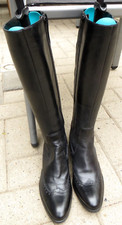 Lederstiefel schwarz ecco gebraucht kaufen  Westerkappeln