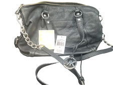 Bolsa de ombro Michael Kors Tristan MD couro preto satchel inclui etiqueta original comprar usado  Enviando para Brazil