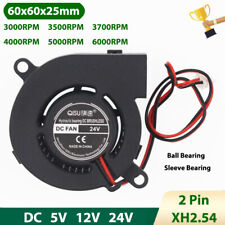 Ventilador turbo radial 6025 mini ventilador de refrigeração sem escova DC 5/12/24V 3000-6000RPM comprar usado  Enviando para Brazil