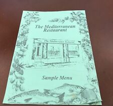 Vtg menu..1995.. mediterranean for sale  Houston
