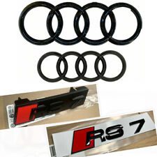 Conjunto completo de emblema preto brilhante estilo original Audi RS7 dianteiro traseiro para Audi RS7 Hatchback comprar usado  Enviando para Brazil