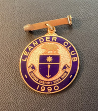 CRACHÁS DE REMO ESMALTADOS REGATA HENLEY ROYAL - 1990 :: EMBLEMA LEANDER CLUB comprar usado  Enviando para Brazil