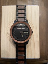Relógio masculino original grão sapele cano preto 42mm comprar usado  Enviando para Brazil