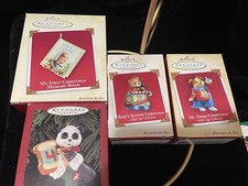 Lote de enfeites de Natal do primeiro, segundo, terceiro e quarto bebê lembrança Hallmark comprar usado  Enviando para Brazil