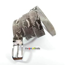 Cinto masculino de couro genuíno natural pele de cobra píton 47 polegadas comprar usado  Enviando para Brazil