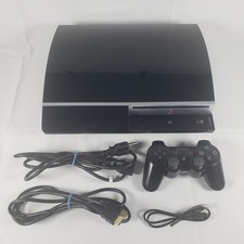 Console gordo Sony Playstation 3 PS3 80GB pacote com cabos e controle OEM comprar usado  Enviando para Brazil