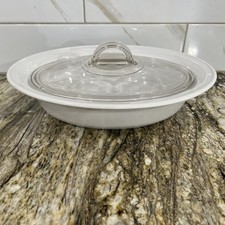 Caçarola coberta Corning 1,25 quartos flora branca oval 1,25 qt G - 31 comprar usado  Enviando para Brazil